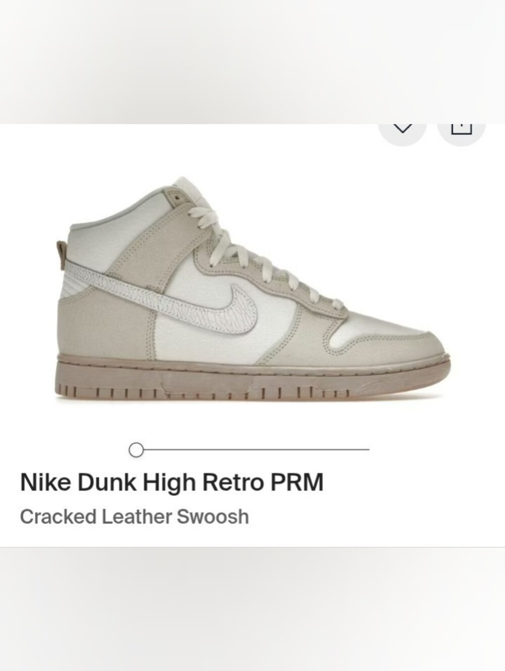 Nike Dunk High Retro PRM Men's Sneakers in Light Grey/White